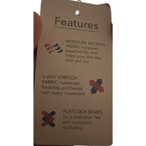 Yogipace Leggings Womens Extra Large Gray Straight Nylon Stretch Yoga Lounge - Picture 3 of 5